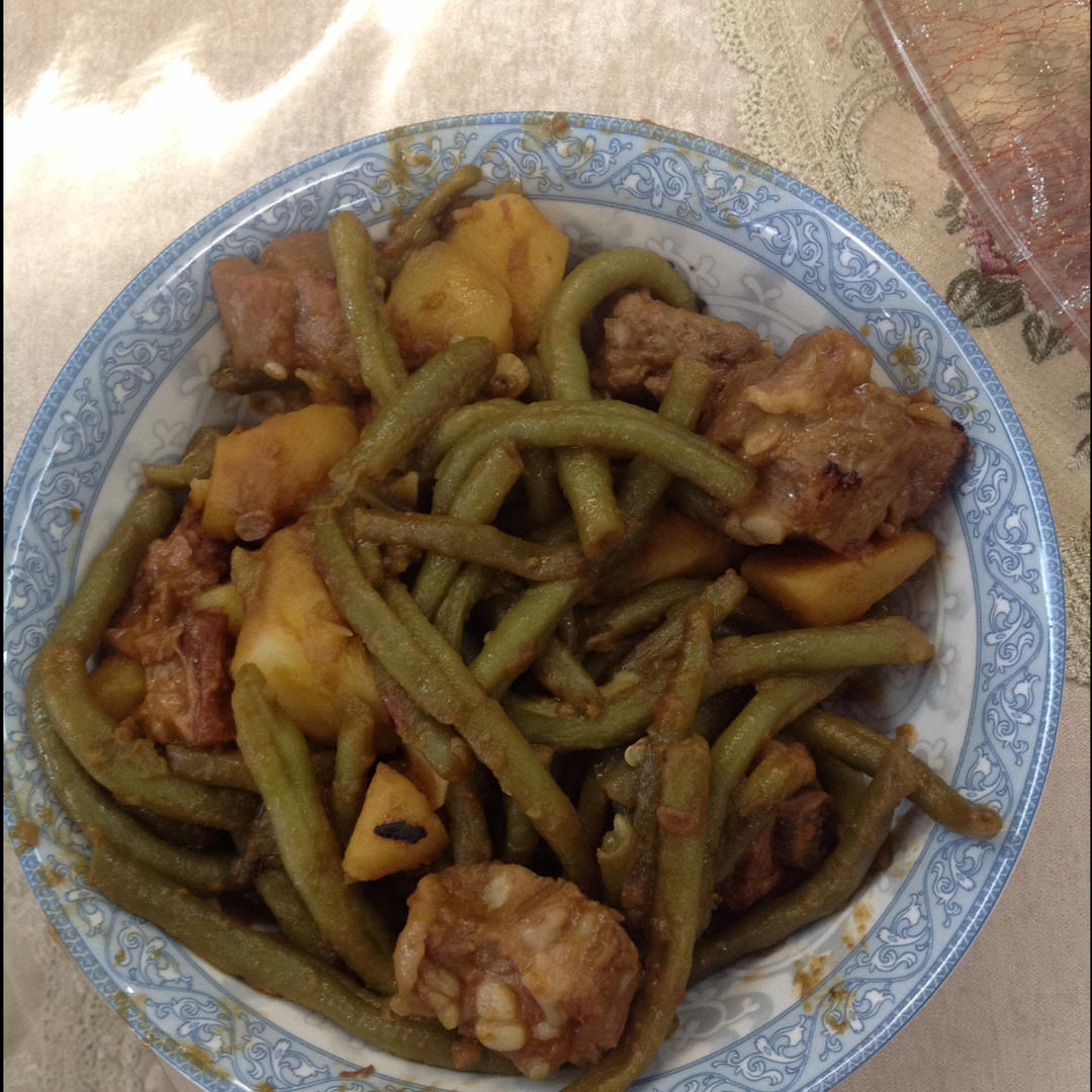 土豆炖豆角