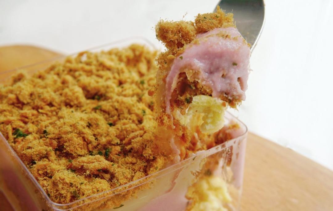 芋泥麻薯肉松蛋糕盒子
