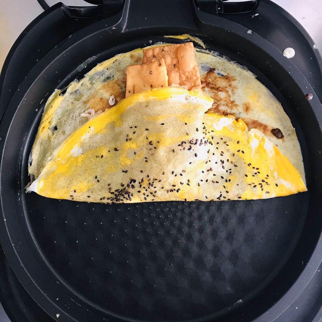 金鱼11做的电饼铛,平底锅煎饼果子(济南味道版)