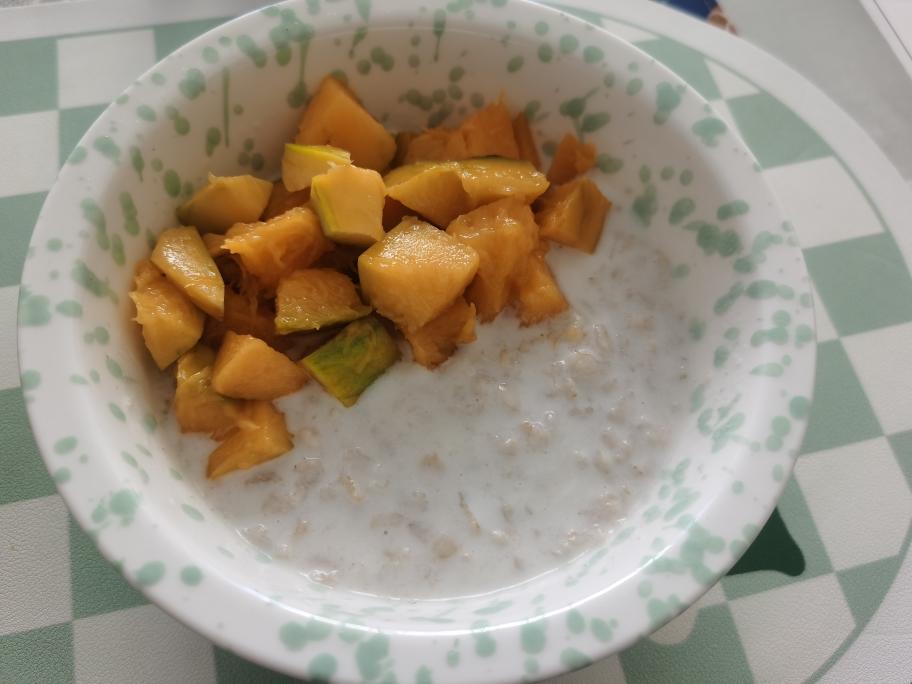 懒人版椰香芒果粥