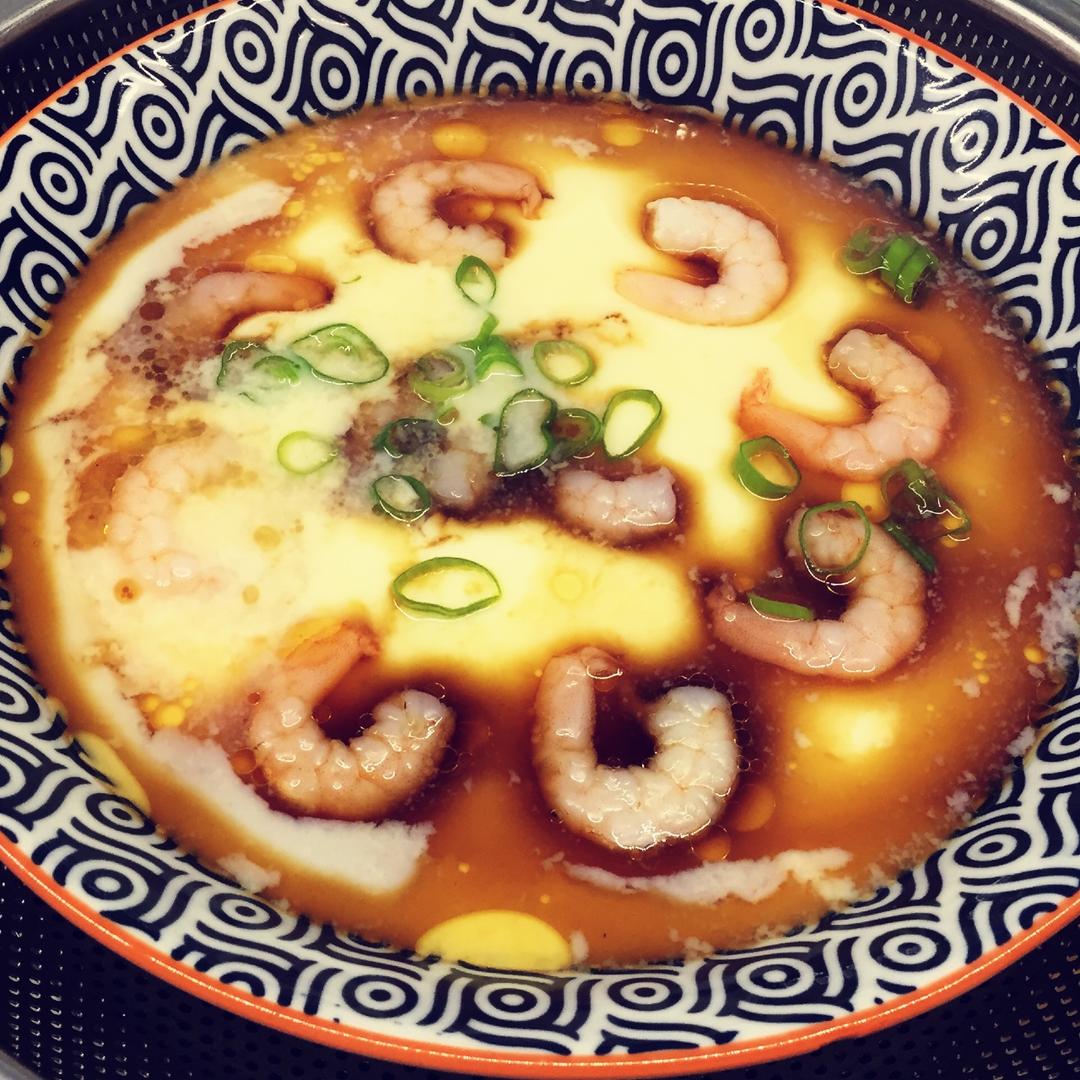 虾仁豆腐蒸水蛋