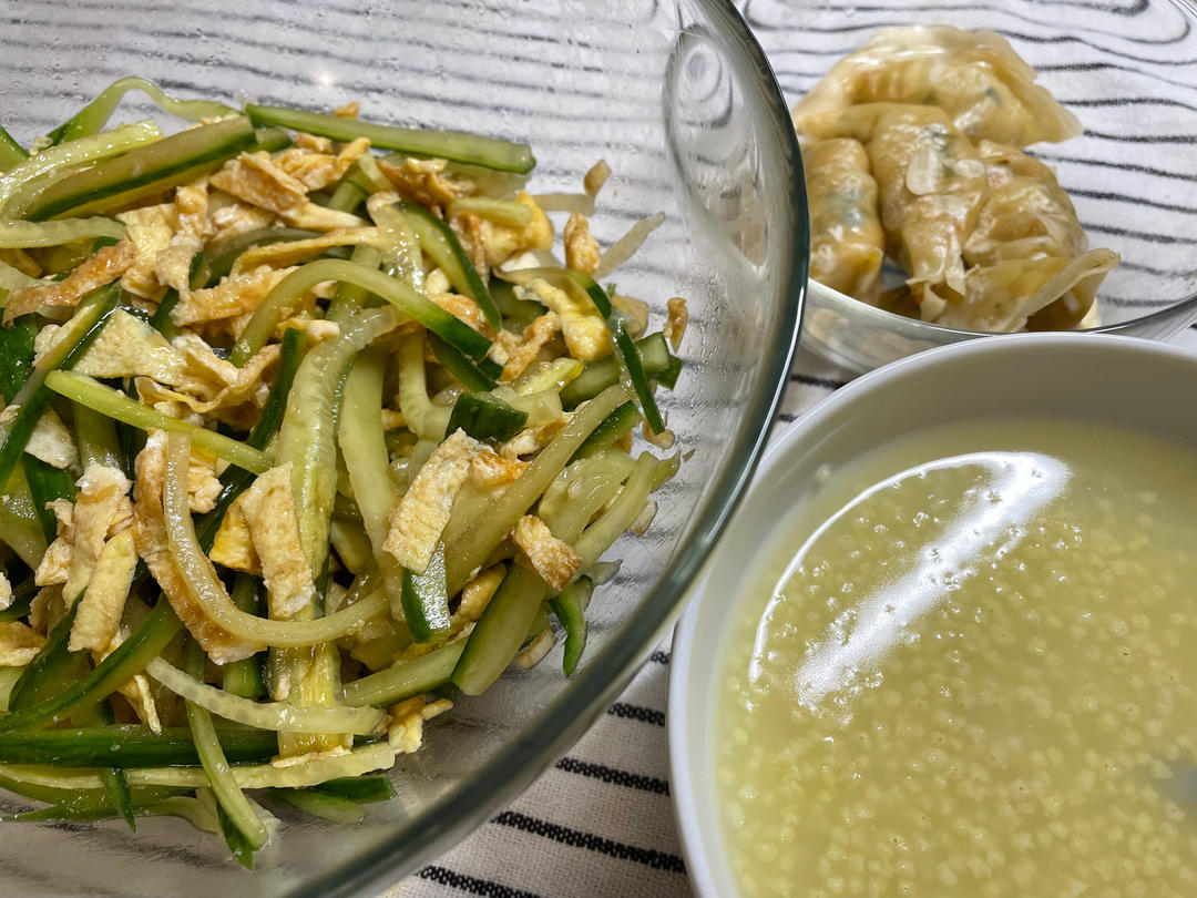 凉拌菜—三彩蛋皮