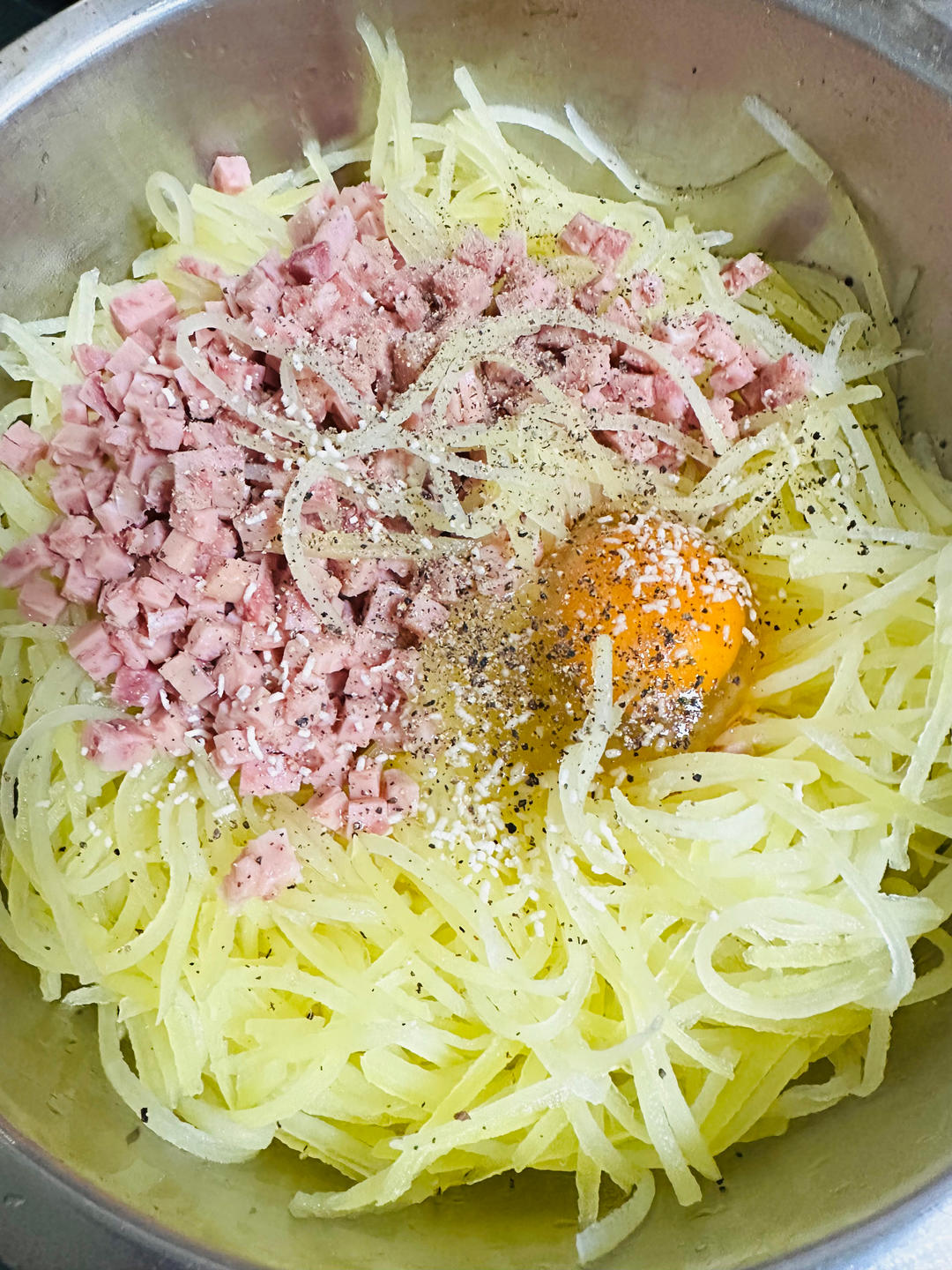 早餐饼(土豆丝饼、土豆丝鸡蛋饼)
