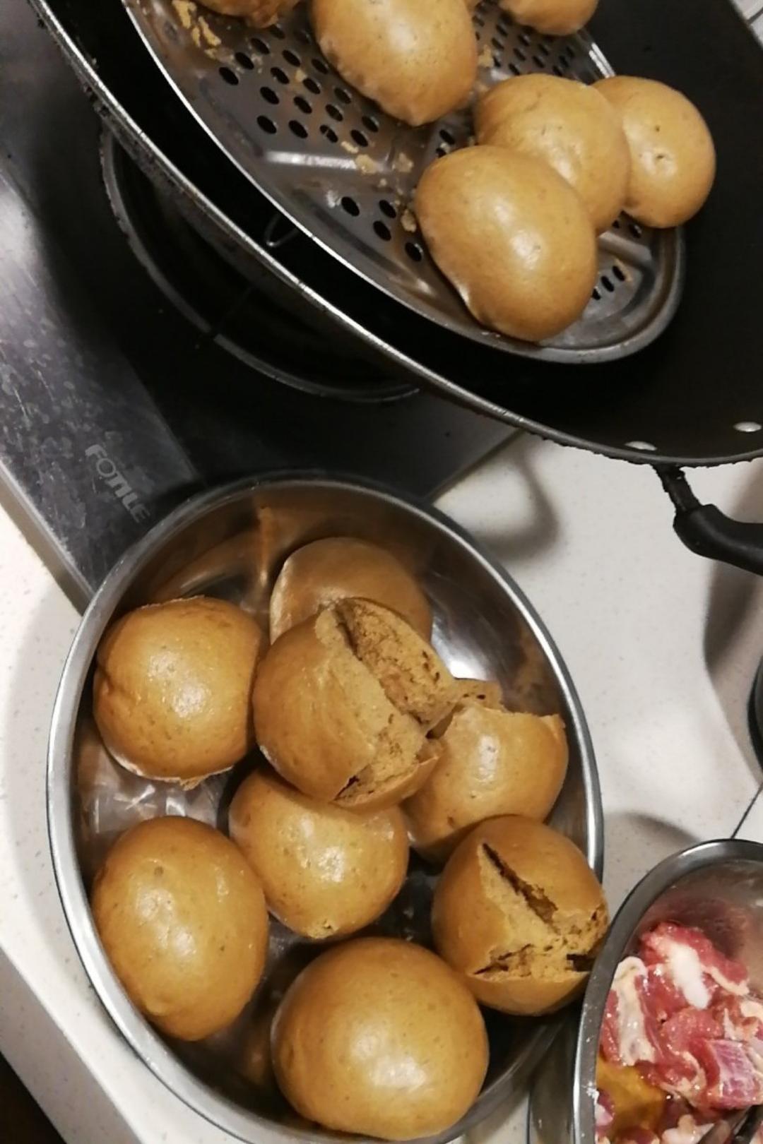 红糖开花馒头(三种做法)