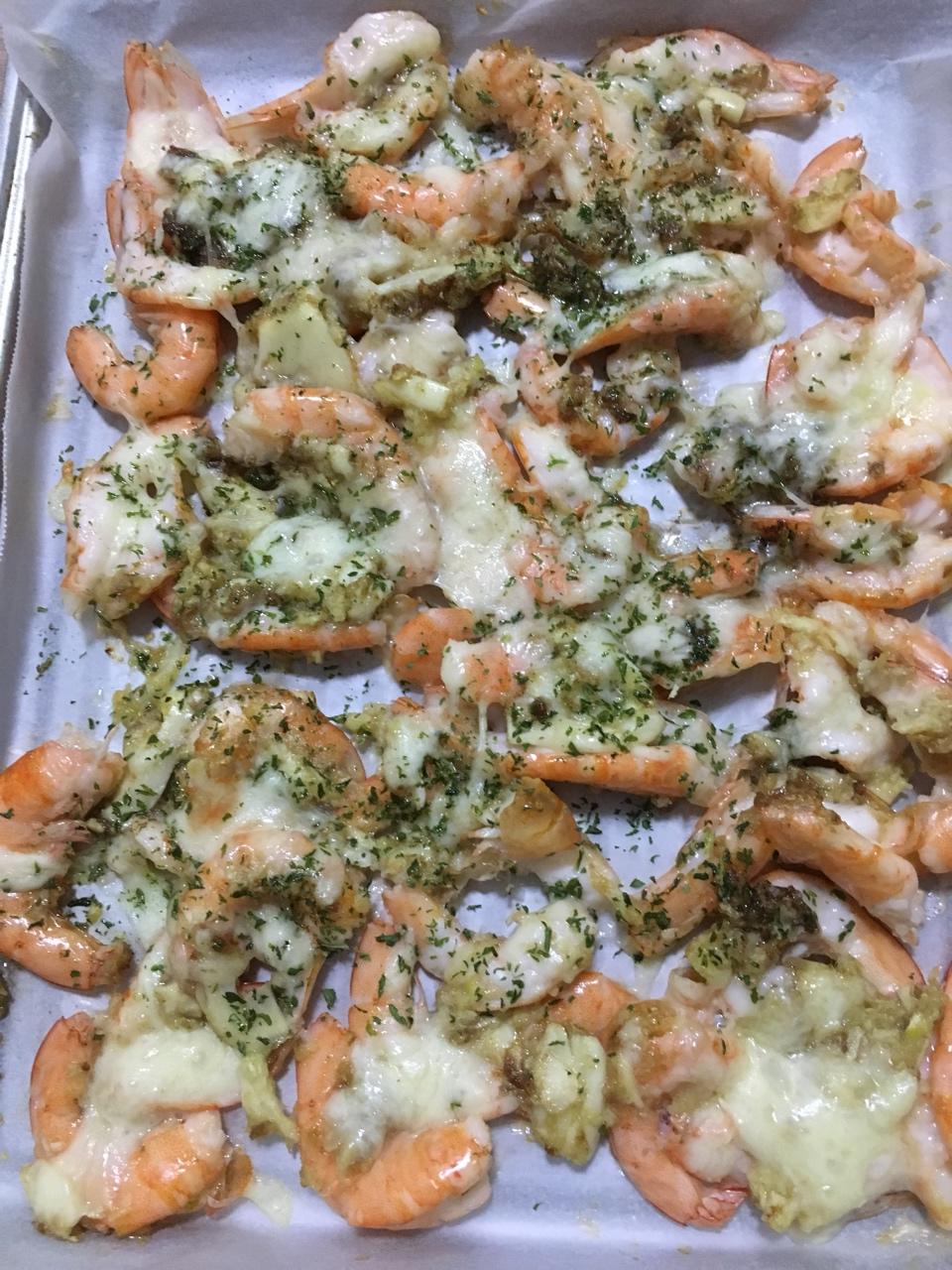 芝士烤虾（无蒜蓉版）