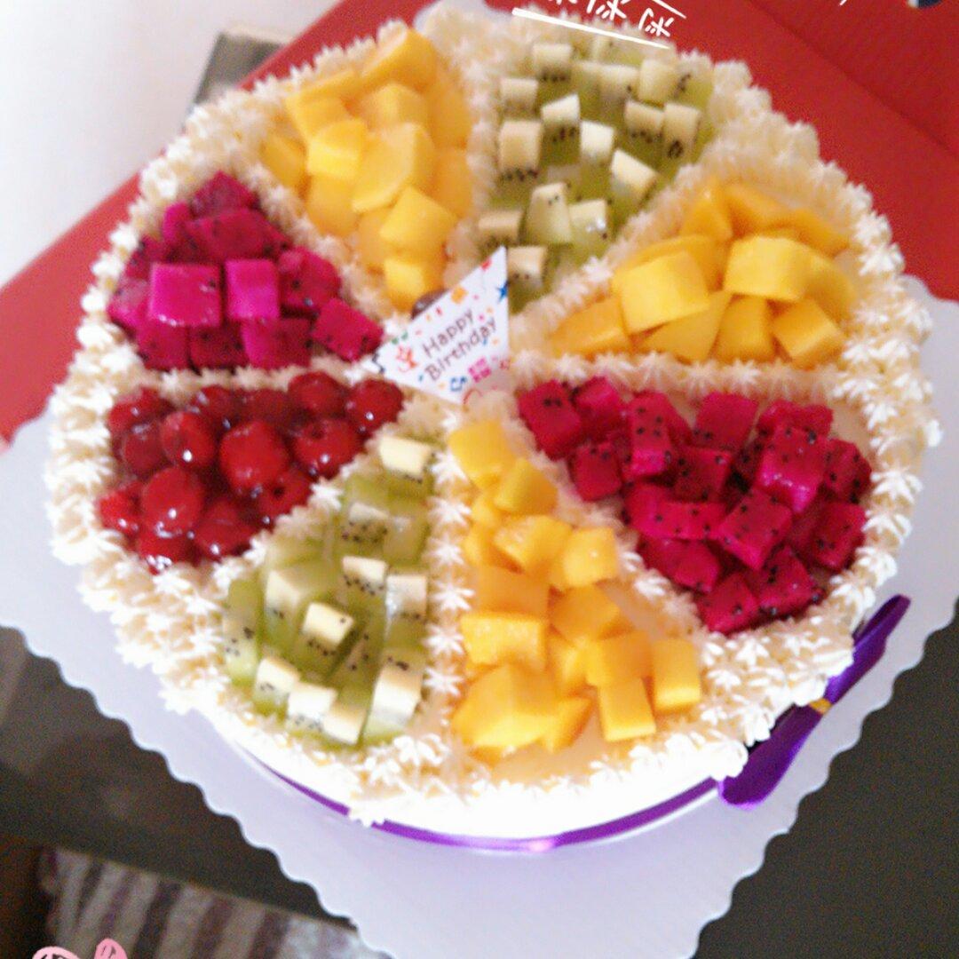 8寸水果生日蛋糕