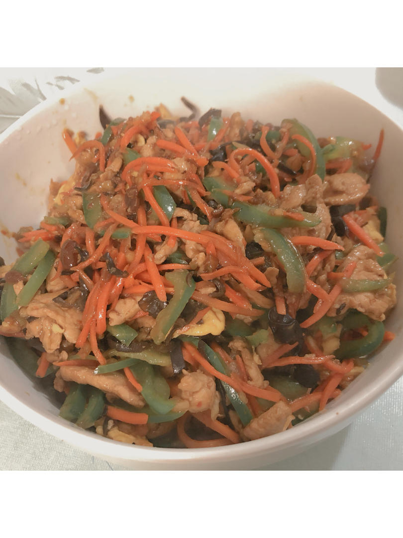 米饭🍚杀手鱼香鸡丝         （减脂期也可以吃）