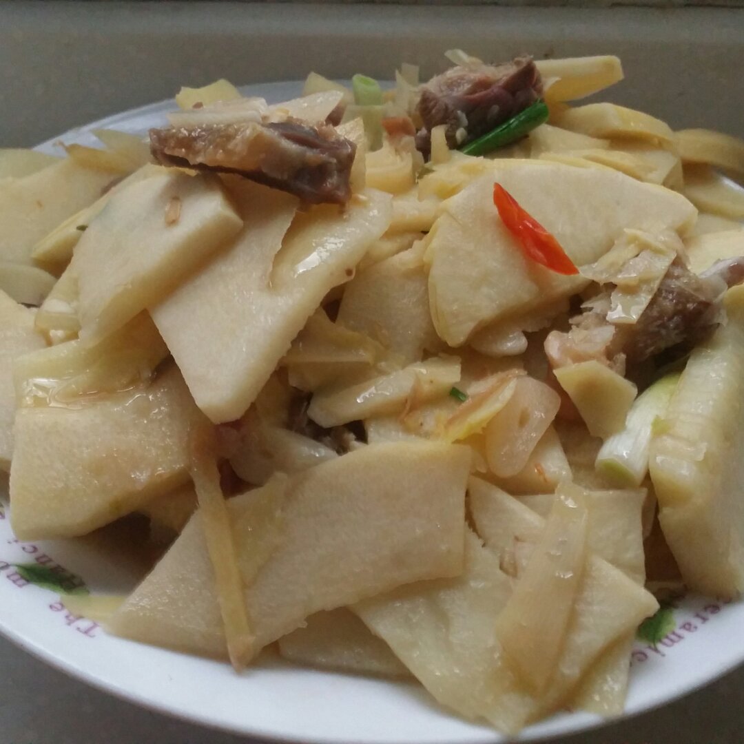 冬笋炒腊肉