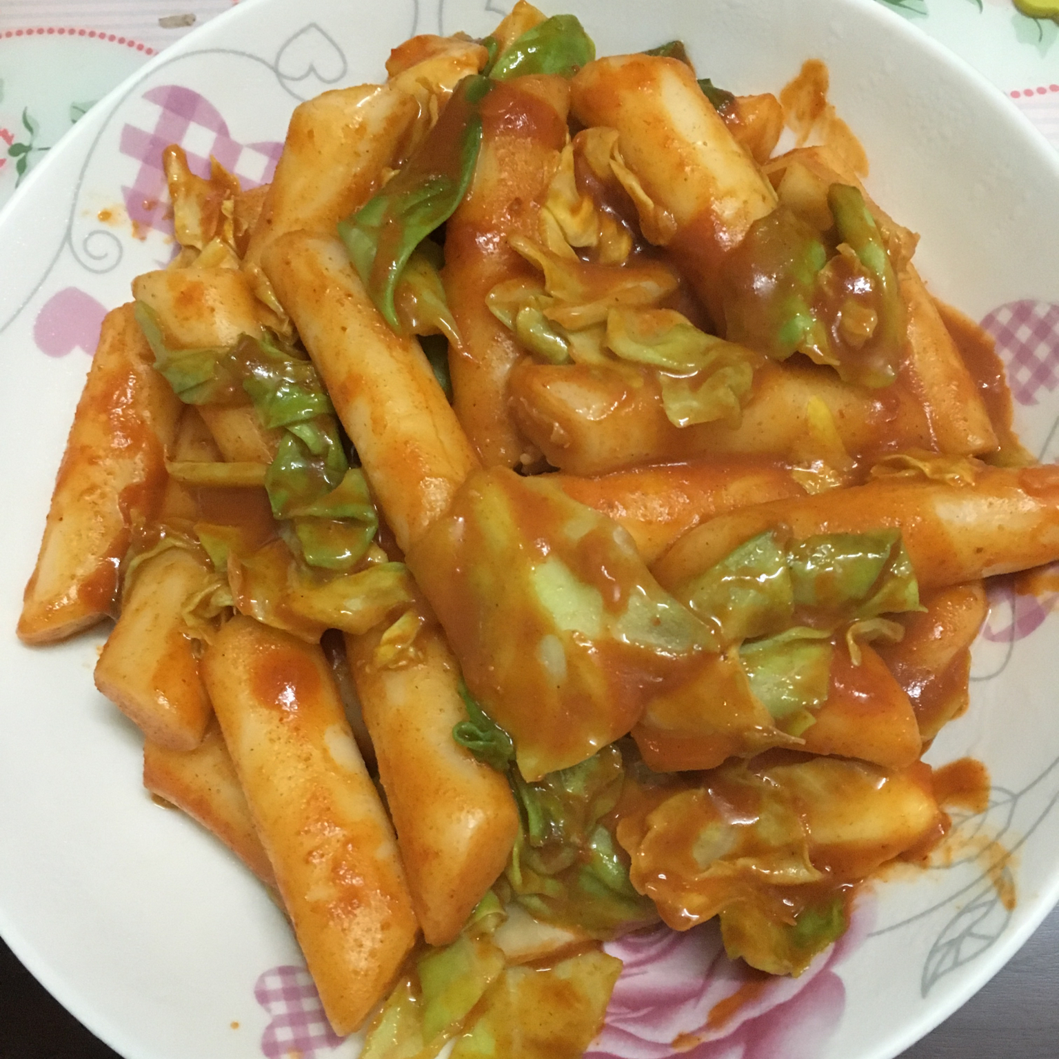 白菜炒年糕