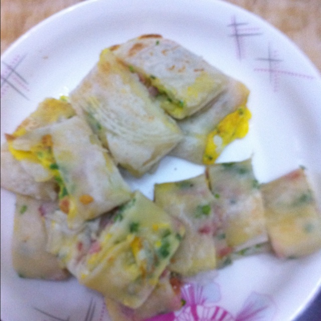 早餐鸡蛋煎饼