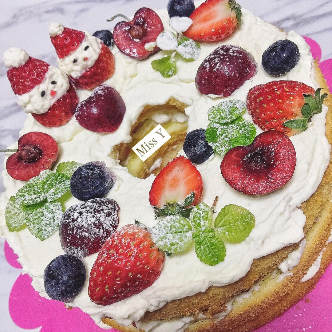 圣诞呆萌裸蛋糕