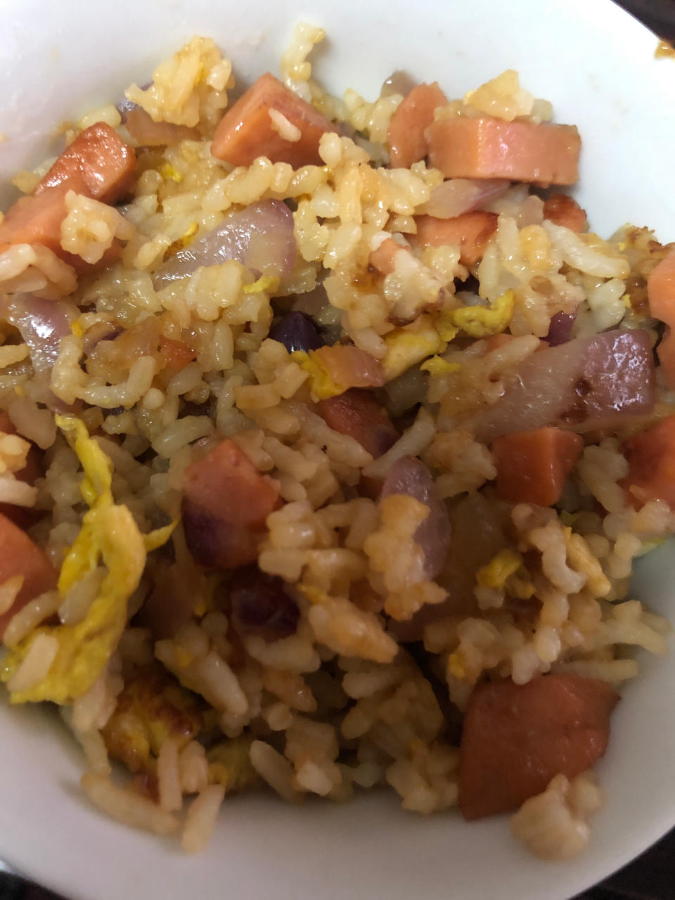 不油腻的洋葱炒饭