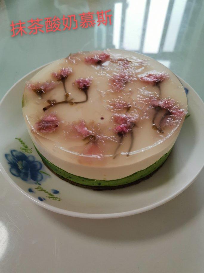 颜值爆表的樱花慕斯。（6寸圆模）