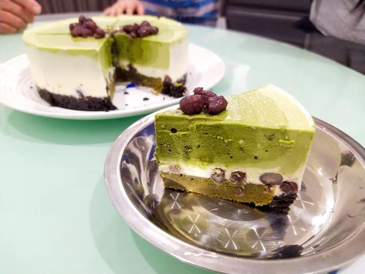 渐变抹茶慕斯蛋糕：我Amanda带着既美又作的抹茶甜点又来了！【曼食慢语】