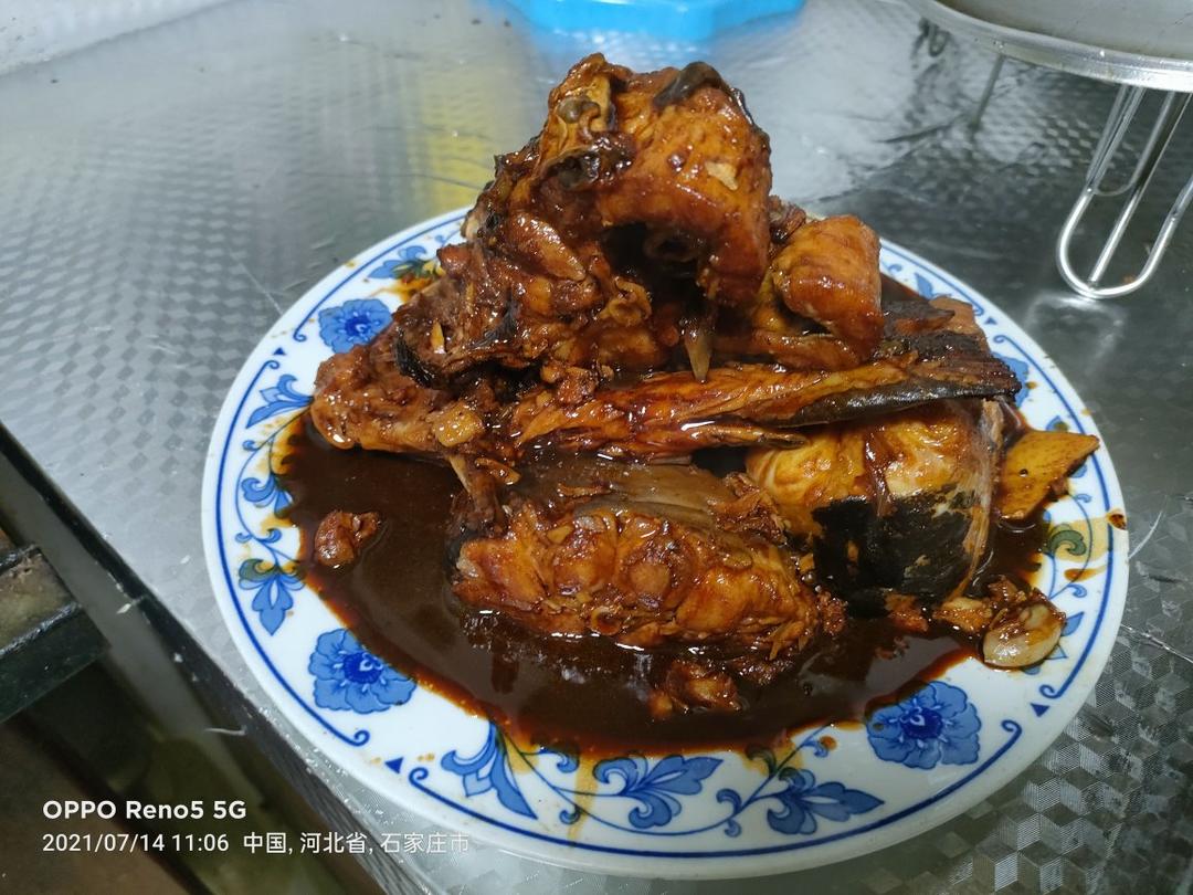 红烧鱼块（油煎版）
