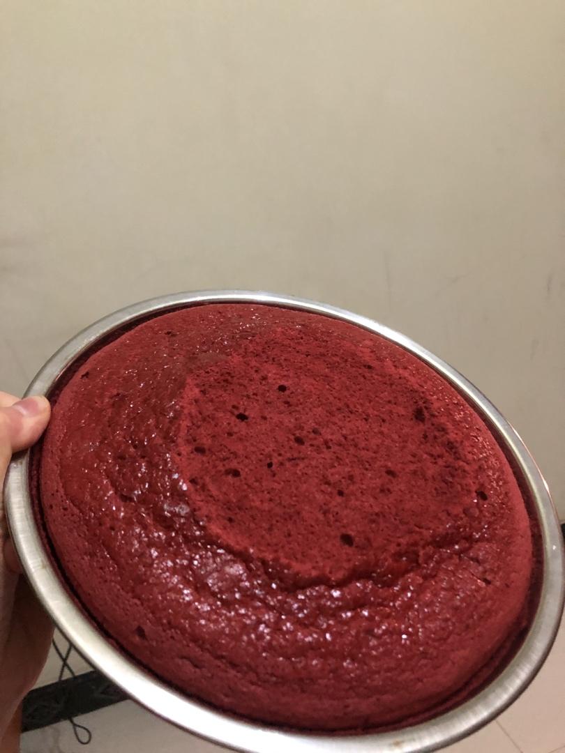 红丝绒戚风蛋糕胚