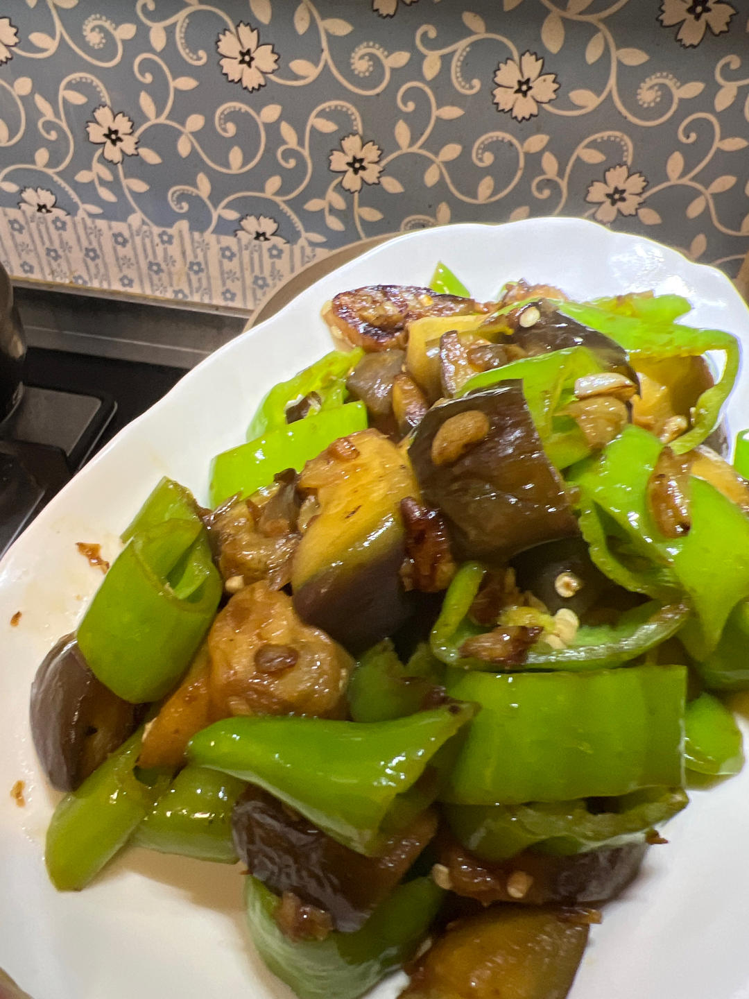 董太的私方菜--辣椒炒圆茄子