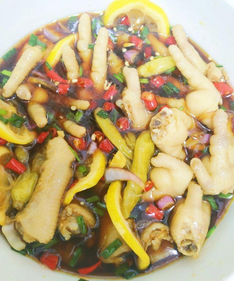 🍋柠檬百香果🌶️酸辣网红鸡爪