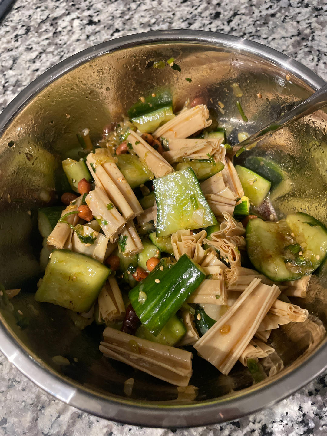 分三步99%还原菜市场凉拌菜-拍黄瓜/拌黄瓜/拌腐竹