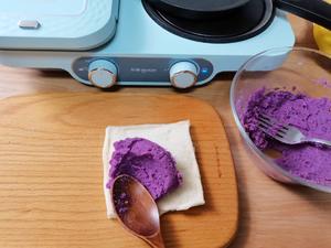 紫薯香蕉土司卷的做法 步骤7