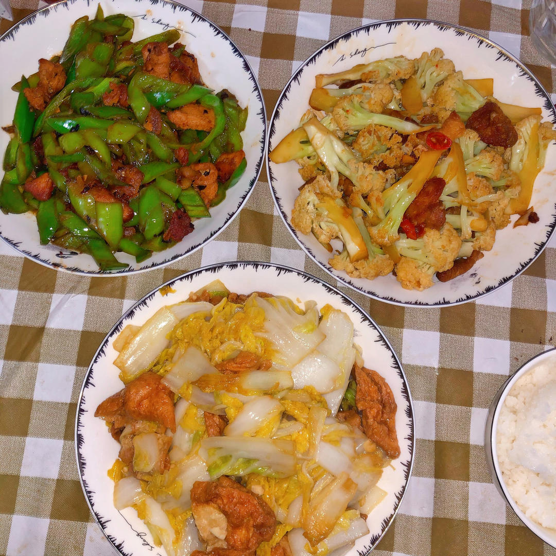 娃娃菜炒油面筋