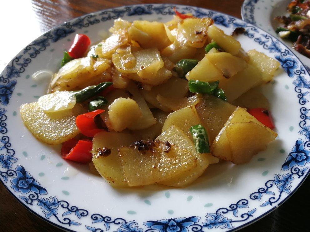 青椒土豆，素菜也可以香香的
