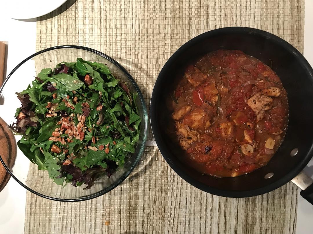 番茄炖鸡胸丨健康·三餐