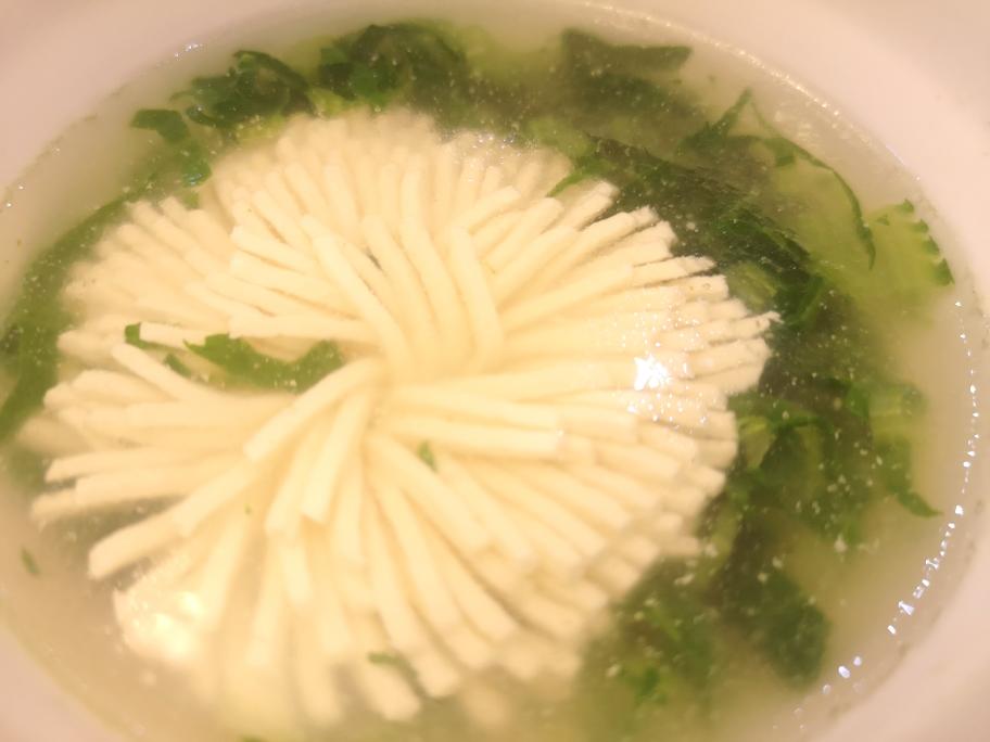 菜心豆腐汤