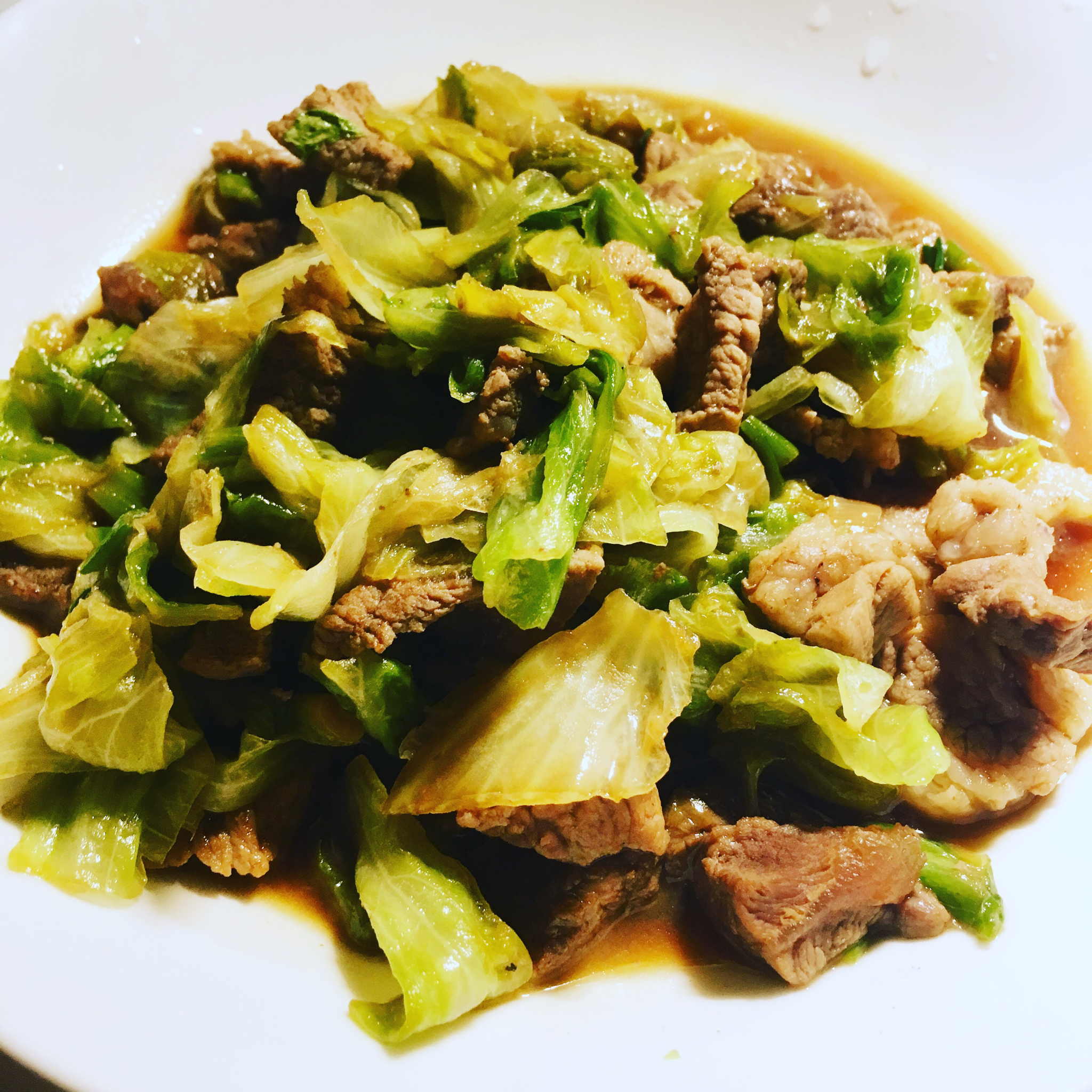 白菜炒肉