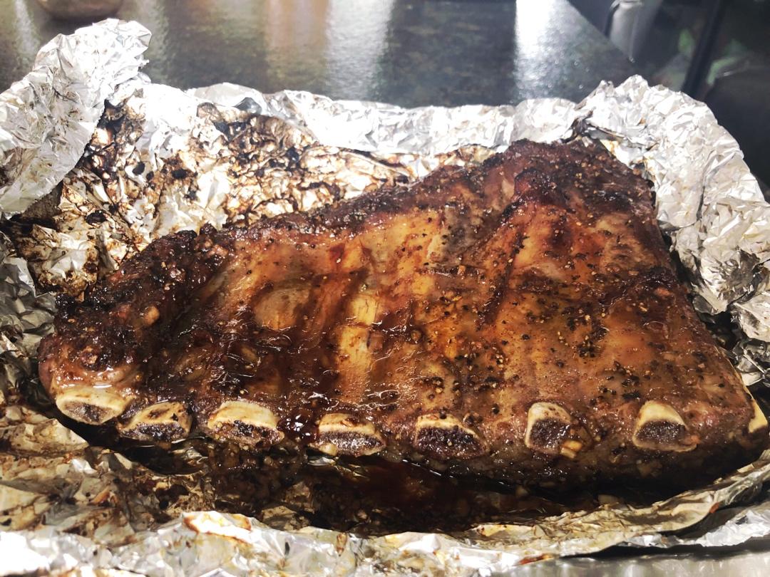 最简单的焦香软糯烤猪肋排