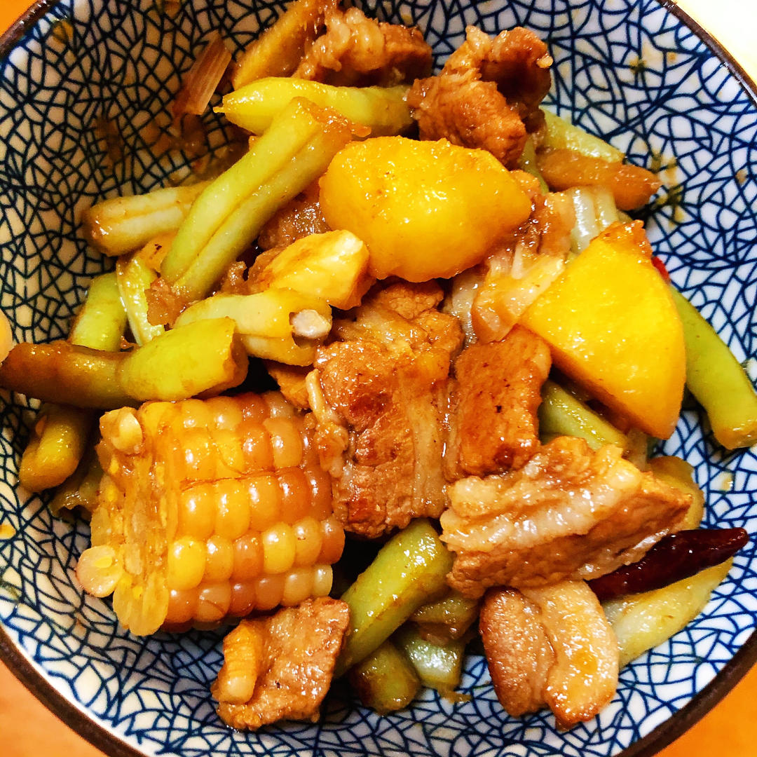 排骨炖土豆豆角