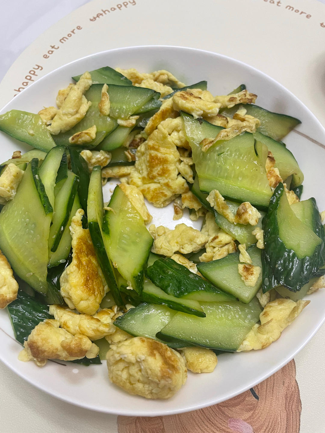 黄瓜炒鸡蛋 （青瓜炒鸡蛋）