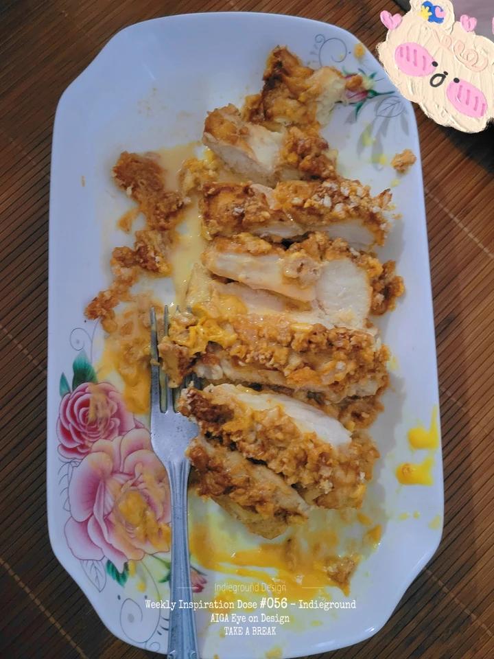 自制爆浆鸡排（简单易上手）