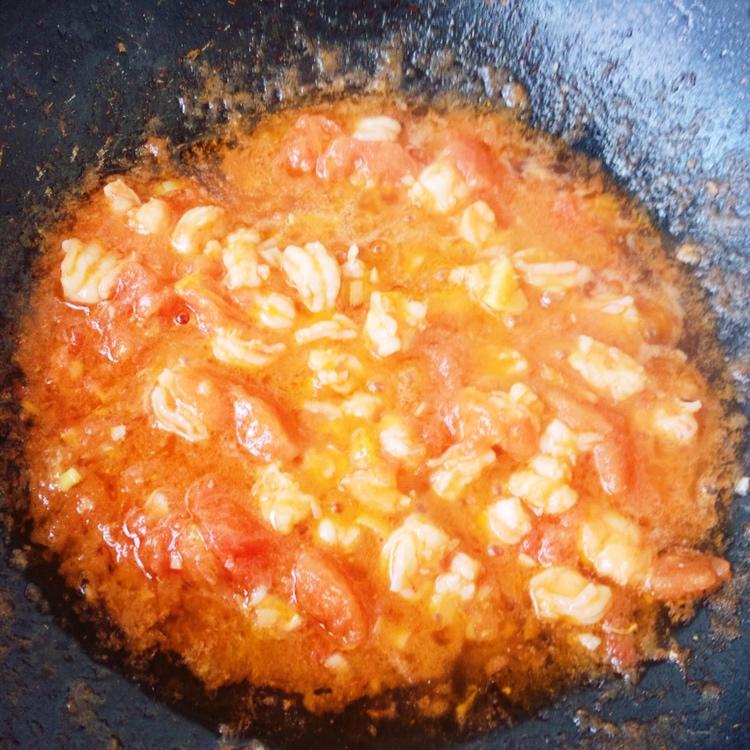 低脂高蛋白                             番茄🍅炒虾仁🍤