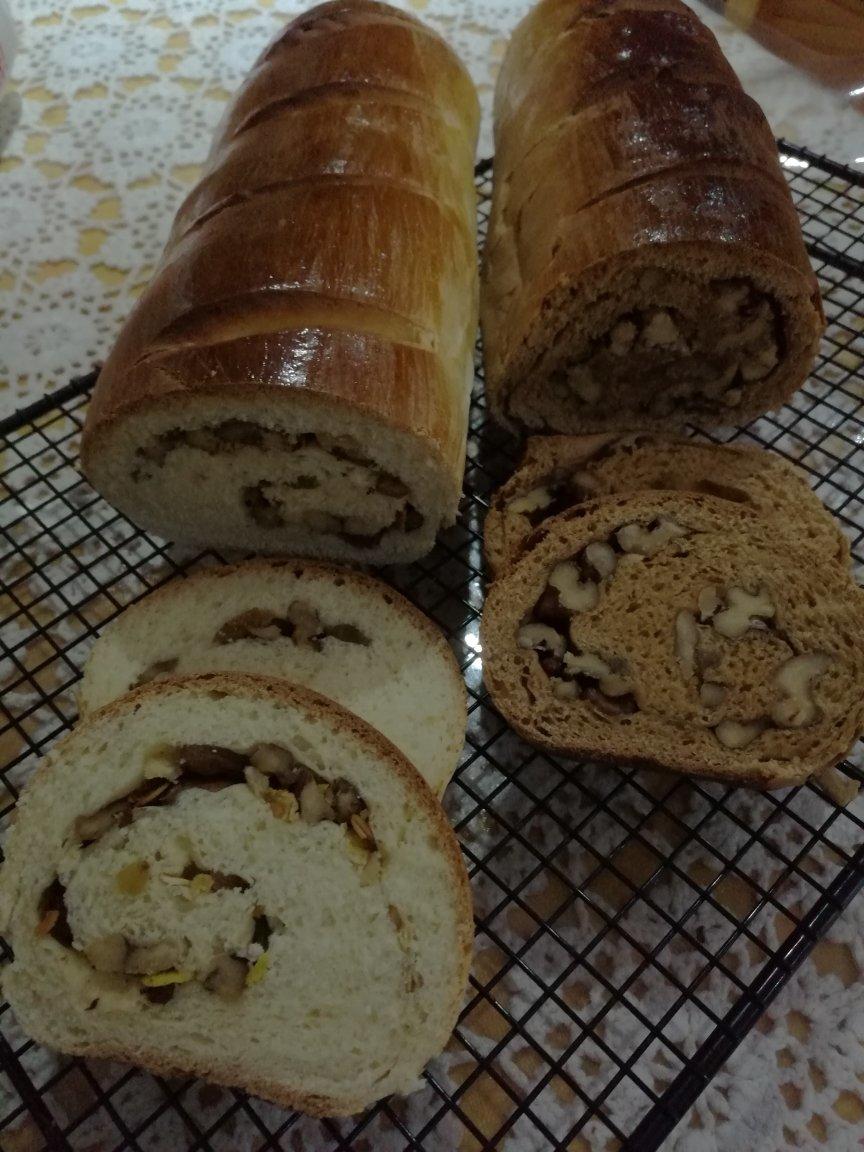 奶香果仁大列巴