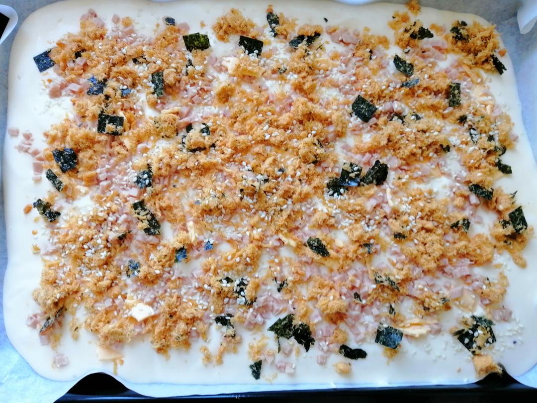 芝麻香葱肉松蛋糕（咸味）