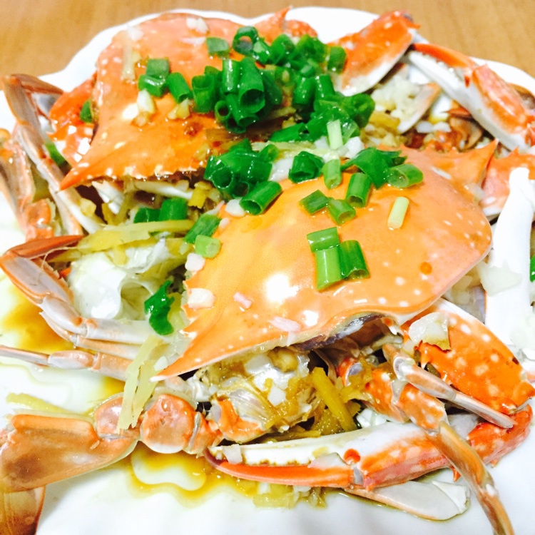 开心才对做的葱油蟹