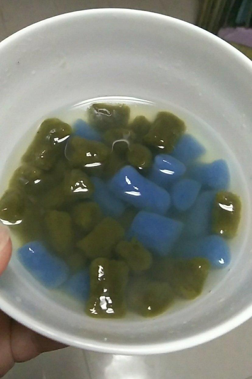 自制可可抹茶芋圆