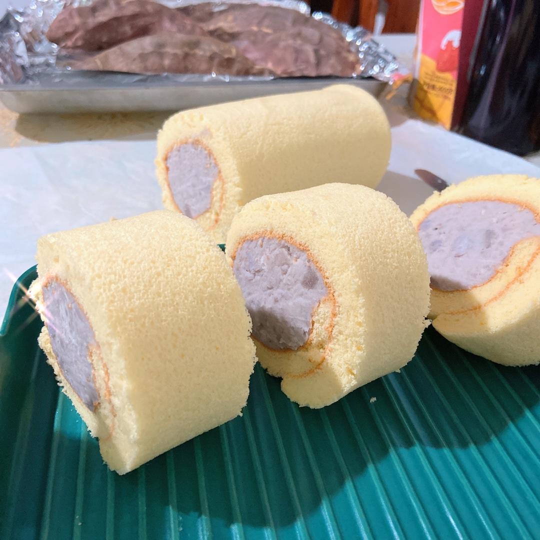台湾芋泥蛋糕卷