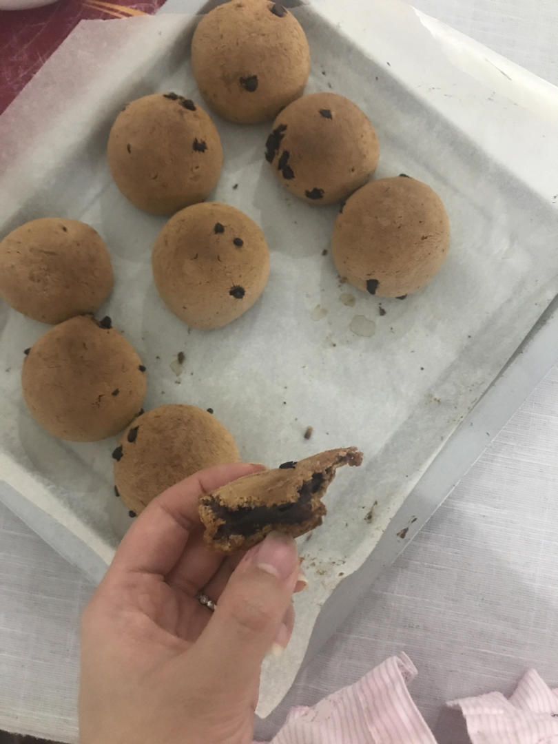 🔥爆好吃❗️外酥内Q弹❗️巧克力豆麻薯面包❗️