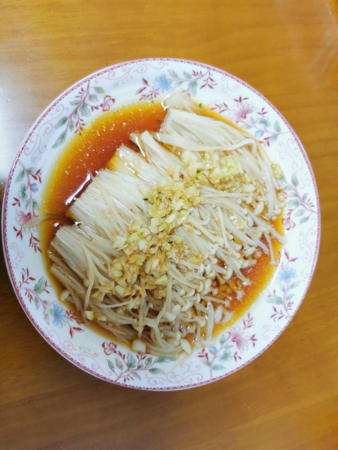 蒜蓉蒸金针菇