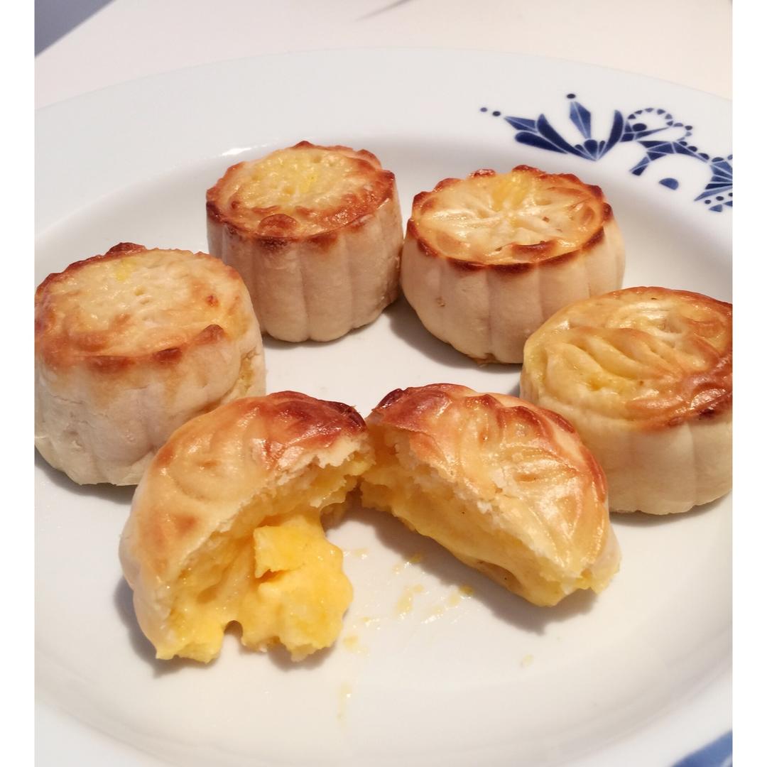 流心奶黄月饼（无吉士粉/转化糖浆版本）【曼食慢语】
