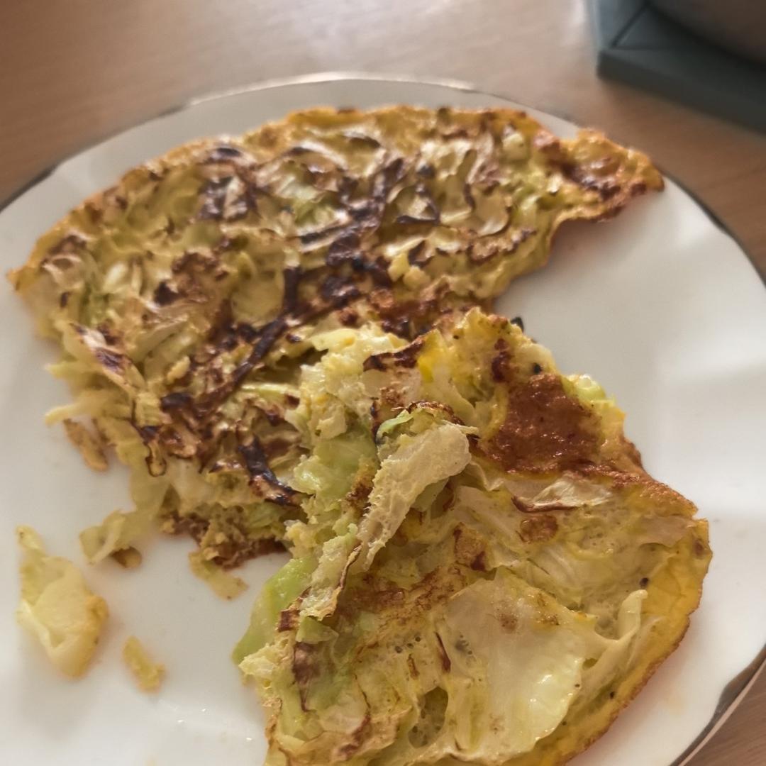🔥一人食｜低卡减脂包菜鸡蛋饼（减肥党必学❗️）