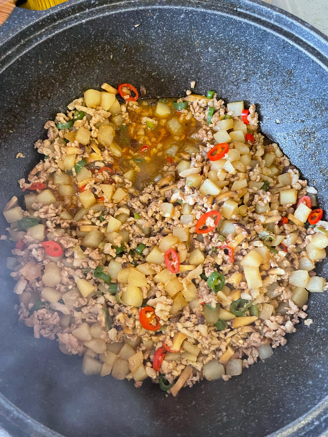 ㊙️香菇土豆肉沫拌饭❗️比外卖还好吃