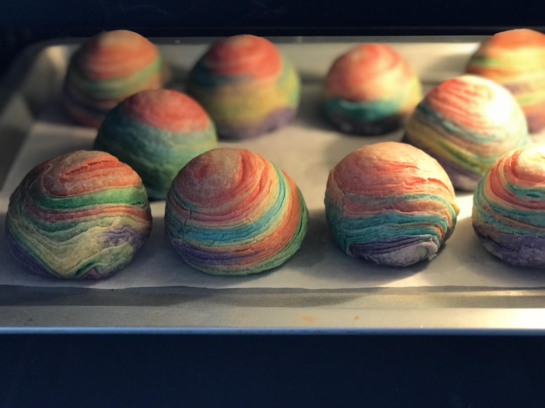 🌈免揉，免松弛，超高颜值小马宝莉彩虹蛋黄酥（含详细操作视频）