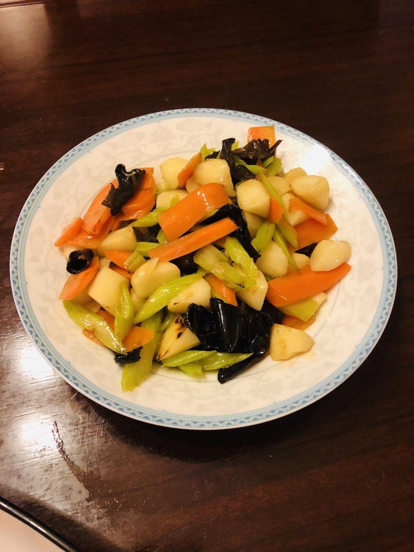 西芹炒山药