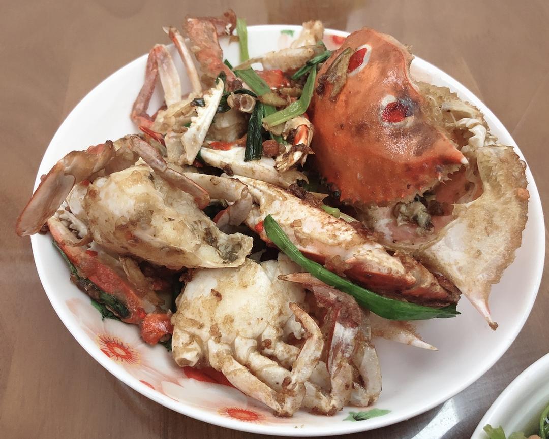葱姜炒梭子蟹（very easy）