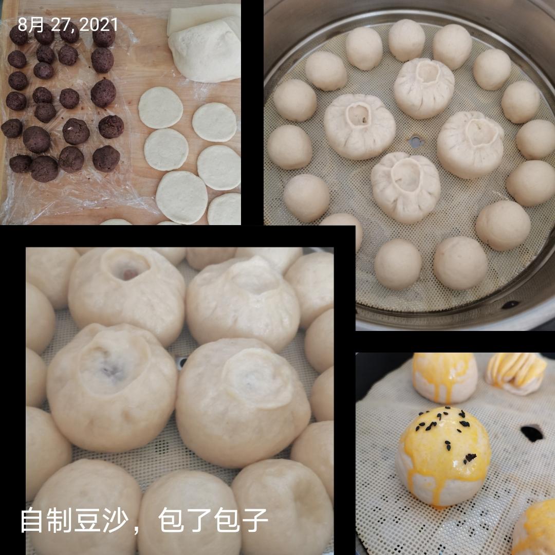 暄软可口的豆沙包