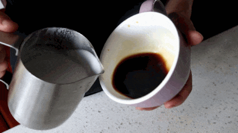 新杯试手咖啡拉花，附翻车视频的做法 步骤9