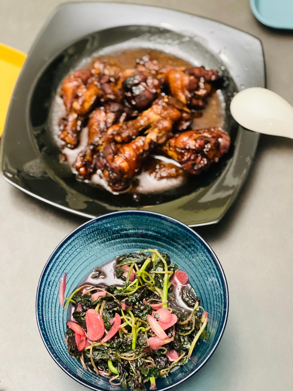 炒紫米苋